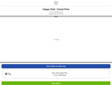 Tablet Screenshot of happychefforestpark.com